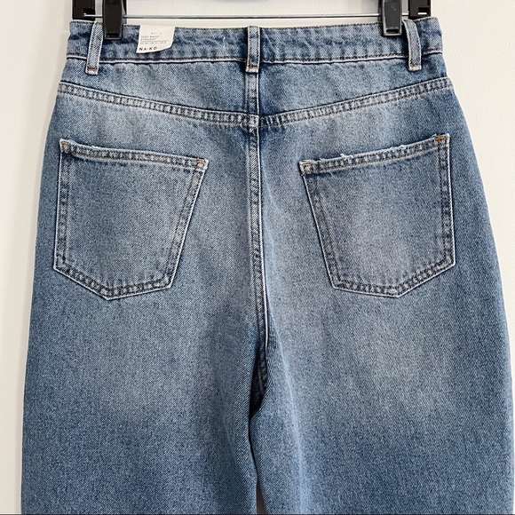 ASOS NA-KD Straight Leg Ripped Jeans in Light Blue - Picture 9 of 13